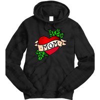 Mom Heart Tattoo Love Tie Dye Hoodie