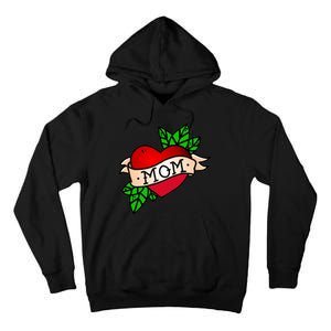 Mom Heart Tattoo Love Tall Hoodie