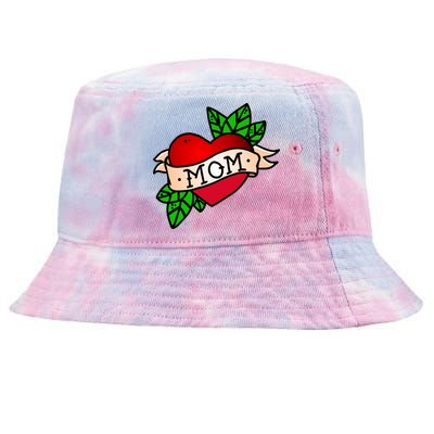 Mom Heart Tattoo Love Tie-Dyed Bucket Hat