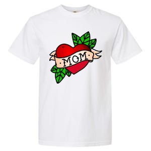 Mom Heart Tattoo Love Garment-Dyed Heavyweight T-Shirt