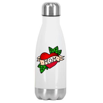 Mom Heart Tattoo Love Stainless Steel Insulated Water Bottle