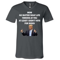 Mom Least I Didn't Vote Biden Funny Pro Republican V-Neck T-Shirt