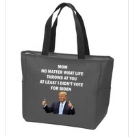 Mom Least I Didn't Vote Biden Funny Pro Republican Zip Tote Bag