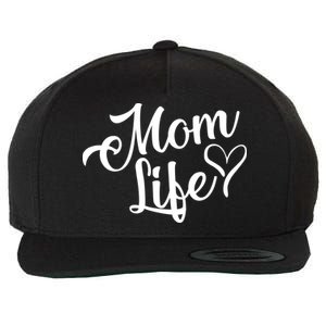 Mom Life Wool Snapback Cap