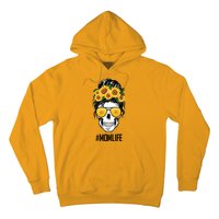 Mom Life Sunflower Skull Hoodie