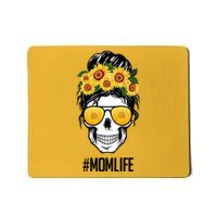 Mom Life Sunflower Skull Mousepad