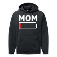 Mom Low Battery Performance Fleece Hoodie