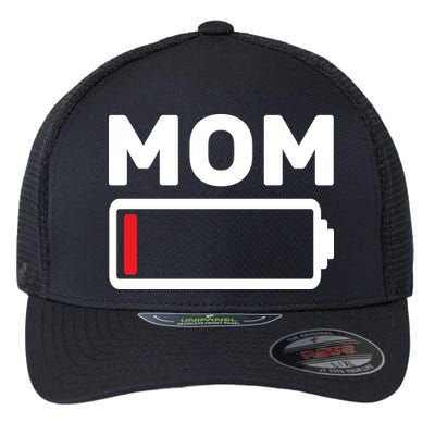 Mom Low Battery Flexfit Unipanel Trucker Cap