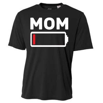 Mom Low Battery Cooling Performance Crew T-Shirt