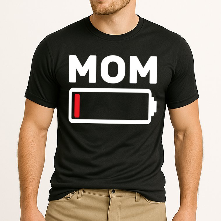 Mom Low Battery Cooling Performance Crew T-Shirt