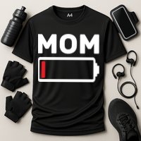 Mom Low Battery Cooling Performance Crew T-Shirt