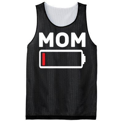 Mom Low Battery Mesh Reversible Basketball Jersey Tank