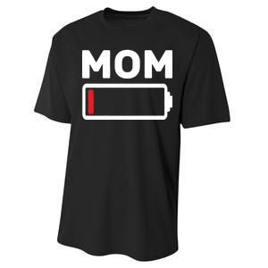 Mom Low Battery Performance Sprint T-Shirt