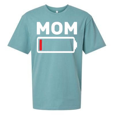 Mom Low Battery Sueded Cloud Jersey T-Shirt