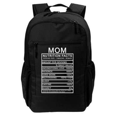 Mom Nutritional Facts Funny Daily Commute Backpack