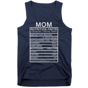 Mom Nutritional Facts Funny Tank Top