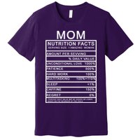 Mom Nutritional Facts Funny Premium T-Shirt