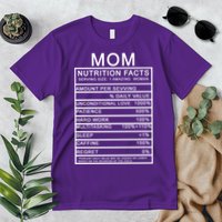 Mom Nutritional Facts Funny Premium T-Shirt