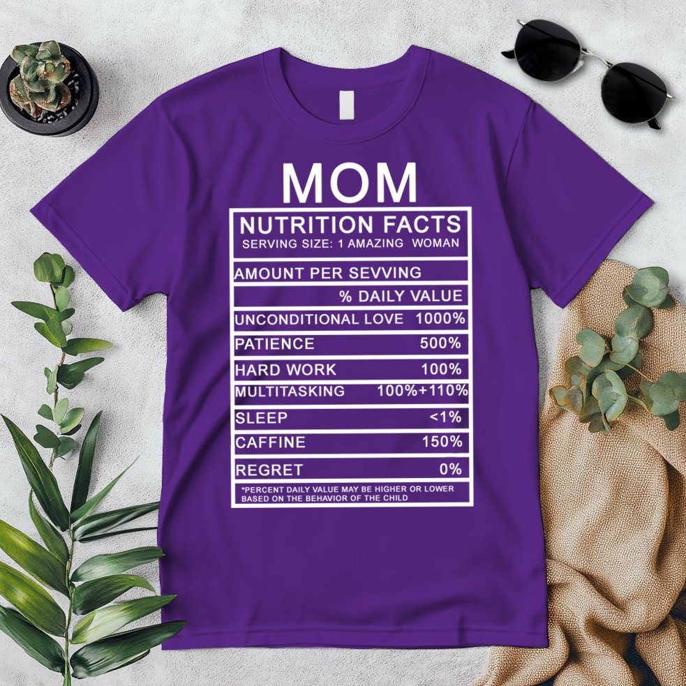 Mom Nutritional Facts Funny Premium T-Shirt