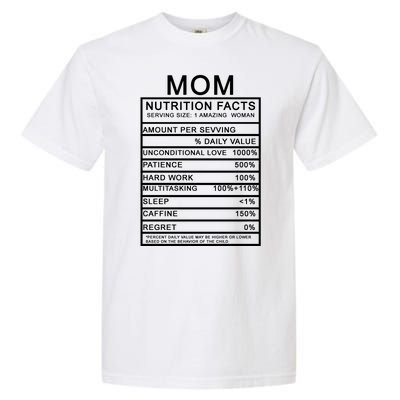 Mom Nutritional Facts Funny Garment-Dyed Heavyweight T-Shirt