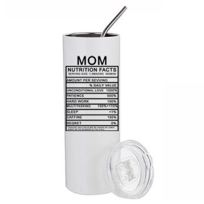 Mom Nutritional Facts Funny Stainless Steel Tumbler