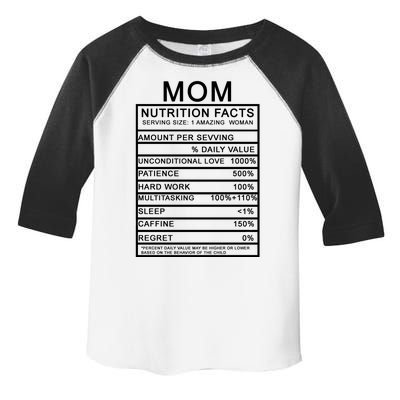 Mom Nutritional Facts Funny Toddler Fine Jersey T-Shirt