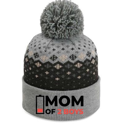 Mom Of 2 Boys Low Battery The Baniff Cuffed Pom Beanie