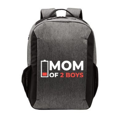 Mom Of 2 Boys Low Battery Vector Backpack