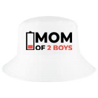 Mom Of 2 Boys Low Battery Cool Comfort Performance Bucket Hat