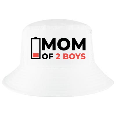 Mom Of 2 Boys Low Battery Cool Comfort Performance Bucket Hat