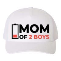 Mom Of 2 Boys Low Battery Yupoong Adult 5-Panel Trucker Hat