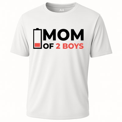 Mom Of 2 Boys Low Battery Performance Shirt