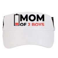 Mom Of 2 Boys Low Battery Adult Drive Performance Visor