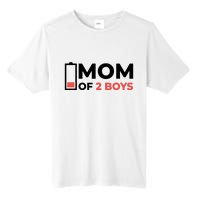 Mom Of 2 Boys Low Battery Tall Fusion ChromaSoft Performance T-Shirt