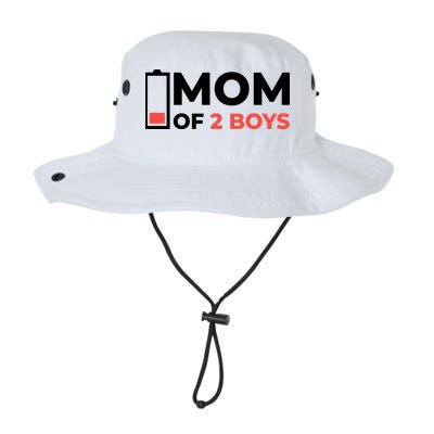 Mom Of 2 Boys Low Battery Bucket Hat