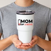 Mom Of 2 Boys Low Battery Tumbler