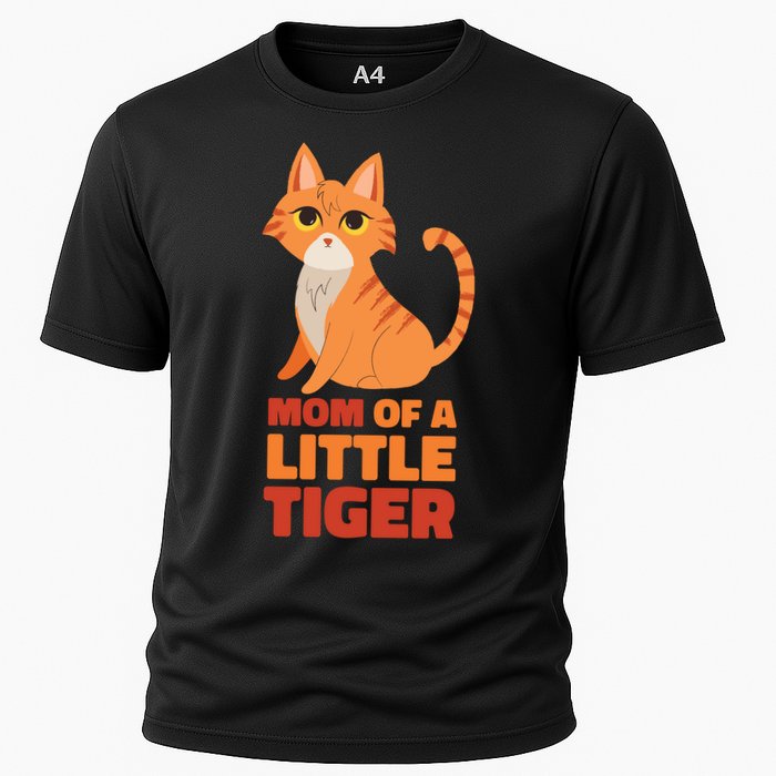 Mom Of A Little Tiger Cooling Performance Crew T-Shirt