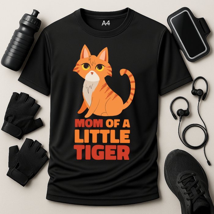 Mom Of A Little Tiger Cooling Performance Crew T-Shirt