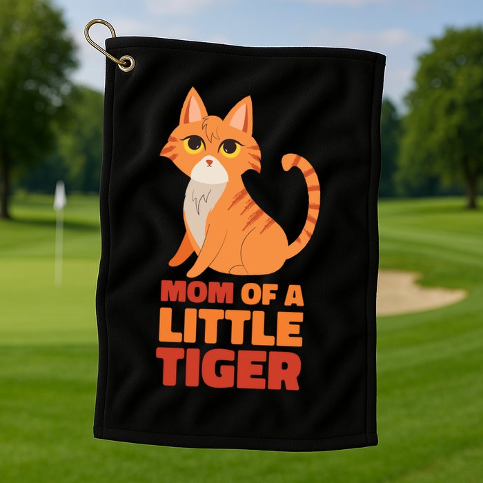 Mom Of A Little Tiger Golf Towel