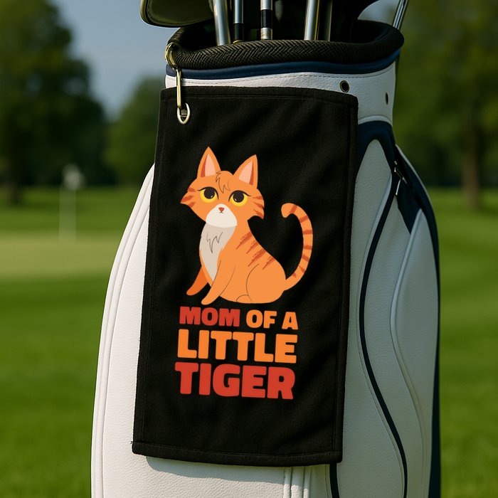 Mom Of A Little Tiger Golf Towel