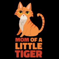 Mom Of A Little Tiger Womens T-Shirt