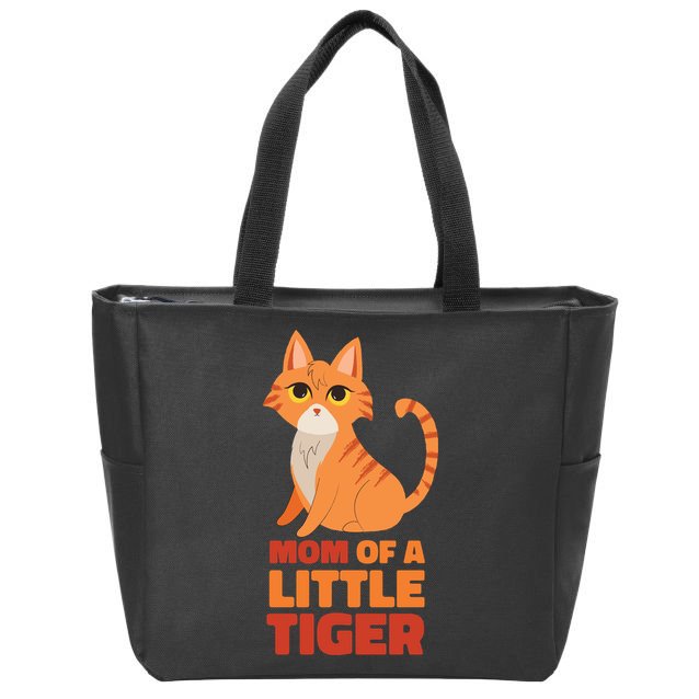 Mom Of A Little Tiger Zip Tote Bag