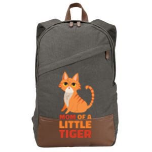 Mom Of A Little Tiger Cotton Canvas Backpack