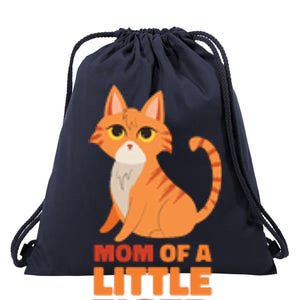 Mom Of A Little Tiger Drawstring Bag