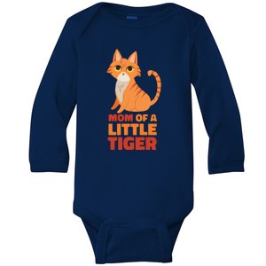 Mom Of A Little Tiger Baby Long Sleeve Bodysuit