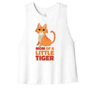 Mom Of A Little Tiger Women's Racerback Cropped Tank