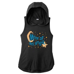 Mom Of An Angel Ladies PosiCharge Tri-Blend Wicking Draft Hoodie Tank