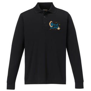 Mom Of An Angel Performance Long Sleeve Polo