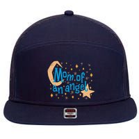 Mom Of An Angel 7 Panel Mesh Trucker Snapback Hat