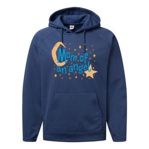 Mom Of An Angel Performance Fleece Hoodie